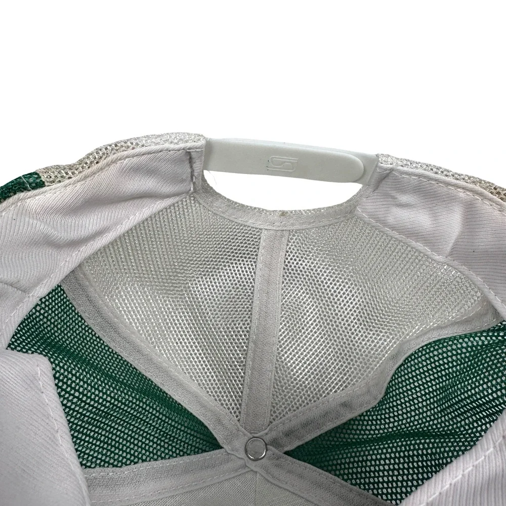 Vintage‎ Supercap Boston Celtics Mesh Rope Trucker SnapBack Hat Green White 80s
